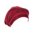 thumbnail image 1 of XASZHN Women's Braid Hat Muslim Ruffle Cancer Turban Wrap Cap for Fashion Head Cover with Color Block Design Red_003 One Size, 1 of 4