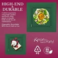 thumbnail image 3 of Disposable Plastic Plates - Heavy Duty Square Plates - Bulk Party Supplies For All Occasions (Hunter Green, 9.5" Dinner Plates (120 Plates)), 3 of 6