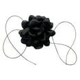 thumbnail image 1 of Gargantilla floral con cordones de flores, accesorios de joyería para vestido, gargantilla de flores, collar para mujeres para cumpleaños, día de San Negro, 1 of 10