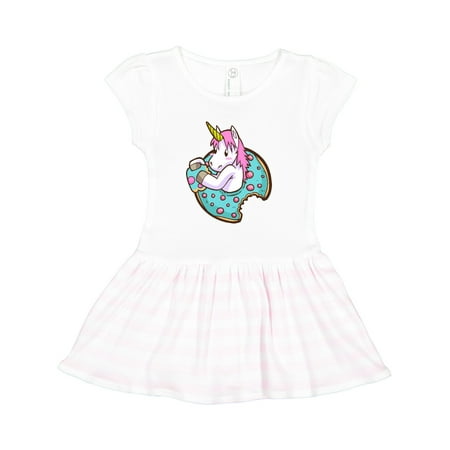 

Inktastic Unicorn Donut Gift Toddler Girl Dress