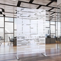 Outdoor & Indoor Privacy Screen Metal Privacy Screen 76" H×48" W, Freestanding Decorative Privacy Screen for Deck Balcony Patio, Privacy Fence Panels for Outside Lawn Garden