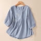 thumbnail image 1 of Blusa Holgada Fiudx Cómoda con Cuello Redondo para Mujer, 1 of 7