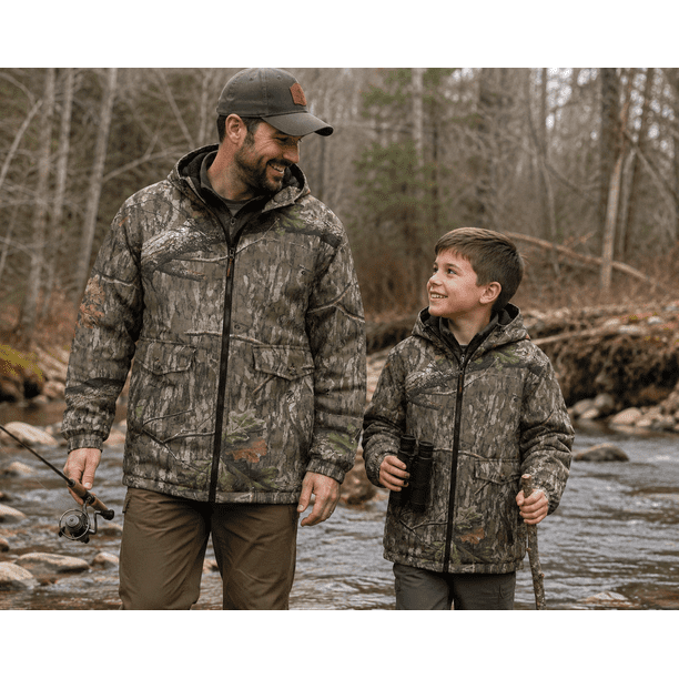 Mossy Oak Men's Insulated Camo Jacket – Country Roots Pattern