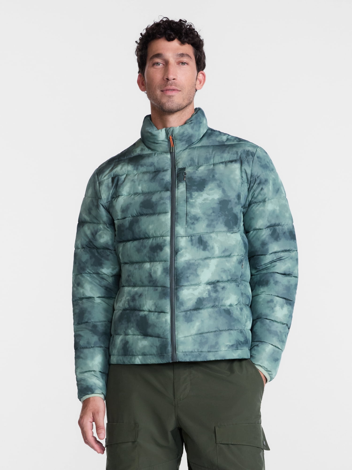 Ozark Trail Men's and Big Men's Puffer Jacket, Sizes S-4XB