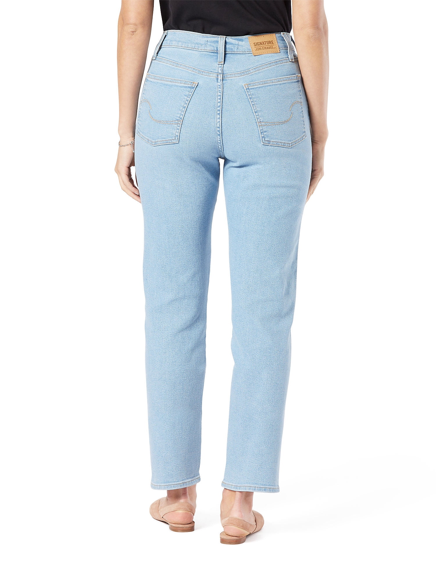 Signature by Levi Strauss & Co. Women's Heritage High Rise Straight Jeans -  