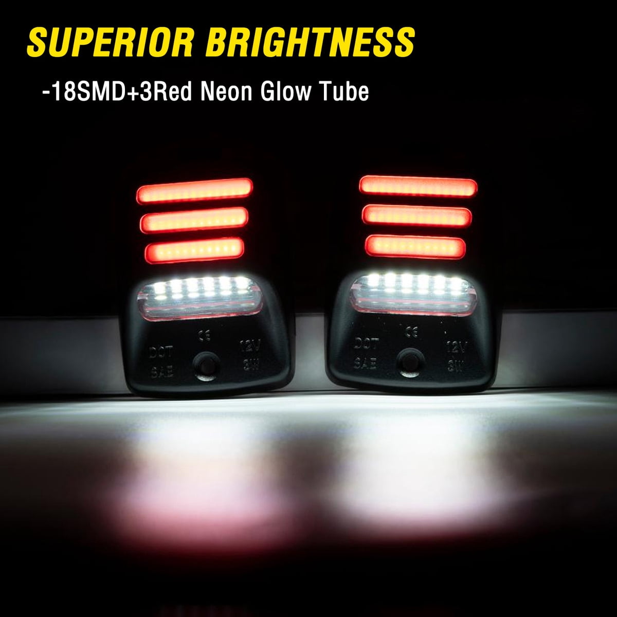 Applicable to License Plate Lights for Toyota Tacoma 05-15 Tundra 00-13