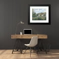 thumbnail image 4 of Camille Pissarro 23x20 Black Modern Framed Museum Art Print Titled - A Corner of L’Hermitage, Pontoise (1878), 4 of 5