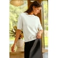 thumbnail image 4 of Arach&Cloz Women's Wool Blend Elegant Crew Neck Sweaters for Fall 2025, 4 of 6