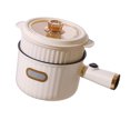 thumbnail image 3 of Olla eléctrica pequeña de pequeña potencia, antiadherente, mini olla caliente eléctrica para dormitorios de estudiantes, uso individual, olla individual con cesta de PP, enchufe CN, 3 of 5