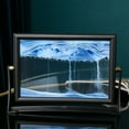 thumbnail image 5 of ToyKingdee Sand Art, Moving Sand Art Motion, Blue Office Decor, Flowing Sand Painting, Sand Art Liquid Motion, Fun Desk Accessories for Relaxing Desktop & Bookshelf Decor, 5 of 6
