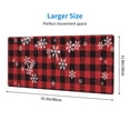 thumbnail image 3 of Pofeuu Red Buffalo Plaid Print Desk Mat for Keyboard and Mouse，Computer Desk Matt for Desktop，Large Mouse Pad for Desk，Desk Pads on Top of Desks 12x31.5in, 3 of 8