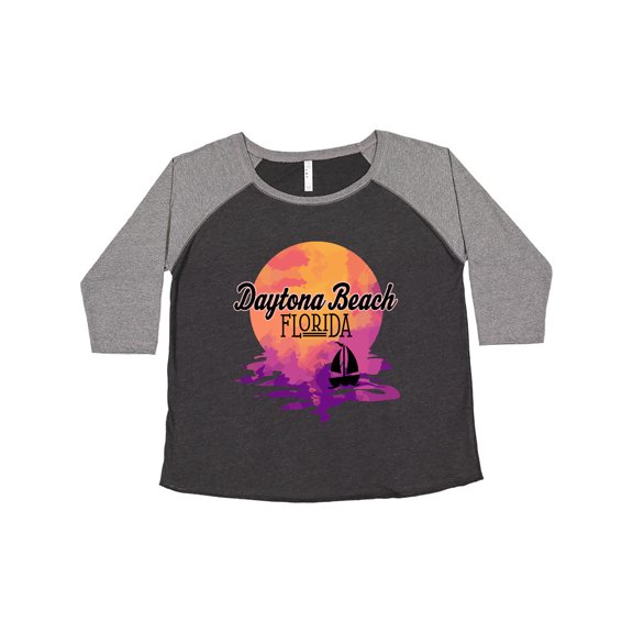 Inktastic Daytona Beach Florida Sunset Women's Plus Size T-Shirt
