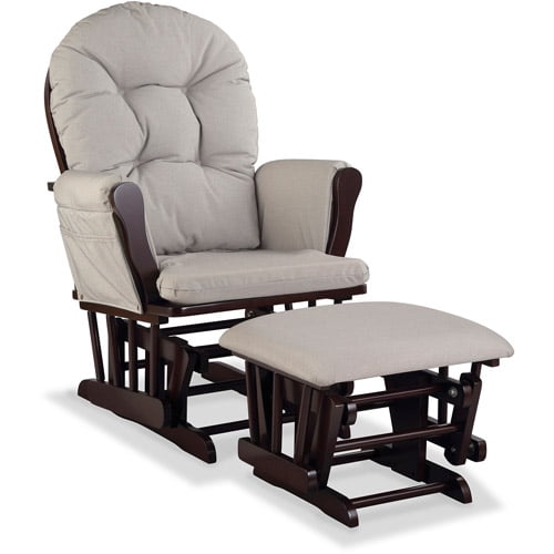 storkcraft hoop espresso frame glider and ottoman