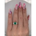 thumbnail image 5 of Exceptional 4.6 Ctw Vivid Green Colombian Emerald Ring For Love Gift, 5 of 5