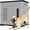 Black Gray, variant on XLarge Durable Plastic Dog House for Big Dogs - Indoor Outdoor Double-Layer Insulated Doghouse with Open-Top Cover, Lockable SlidingDoor, Elevated Floor (46''L*38''W*39''H)