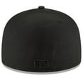 thumbnail image 4 of Men's New Era Black/Black Cleveland Guardians 59FIFTY Fitted Hat, 4 of 6