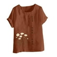 thumbnail image 4 of Women Casual Tops Summer Shirts for Women Graphic Tees My Orders Placed Clearance Deals, 4 of 4