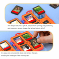 thumbnail image 7 of Portable Game Card Case for Nitendo Switch 2, Hard Travel Card Case Holder with 8 Game Slots and 14 TF Cards Slots and 2 SIM Cards Slots, Game Cartridge Case Organizer, Black, 7 of 7