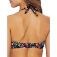 thumbnail image 2 of Pour Moi Womens Hot Spots Floral Halter Bikini Top Style-3902-BF Swimsuit, 2 of 2