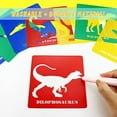 thumbnail image 4 of 20 Pieces Dinosaur Stencils for Kids 5.1 Inches Drawing Chalk Stencils Large Washable Animal Themed Primary Shape Template for Kids Toddlers Preschooler, 4 of 7