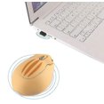 thumbnail image 4 of Ratón inalámbrico en forma de hámster silencioso con receptor USB para niños, 4 of 5
