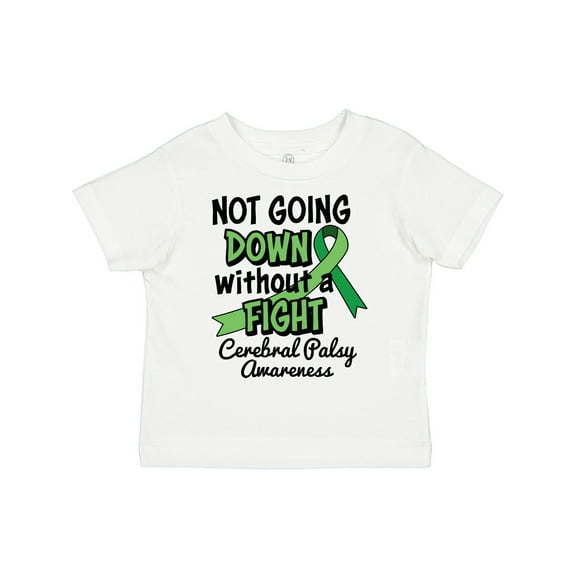 Inktastic Not Going Down Without a Fight Cerebral Palsy Awareness Boys or Girls Toddler T-Shirt