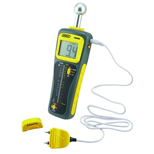 General Tools MMD950 Moisture Meter Pin Type or Pinless Deep Sensing with Sensor and Remote Probe