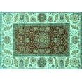 thumbnail image 1 of Ahgly Company Indoor Rectangle Abstract Turquoise Blue Modern Area Rugs, 7' x 10', 1 of 4