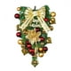 thumbnail image 1 of Decoración navideña colgante, corona decorativa para puerta, ventana, pared, ambiente festivo, dorado, 1 of 5