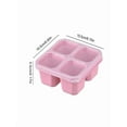 thumbnail image 2 of Reusable 4-Compartment Snack Container, Bento-Style Divided Lunch Box for Work, Travel & Meal Prep,1PC Blue, 2 of 9