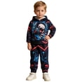 thumbnail image 3 of Linfrsh Boys Clothes Boy Fall Winter Outfits Long-sleeved Hooded Sweatshirt Pants 2Pcs Set, 3 of 9