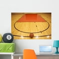 thumbnail image 1 of Basketball Field Wall Mural by Wallmonkeys Peel and Stick Graphic (36 in W x 24 in H) WM194575, 1 of 4