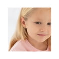 thumbnail image 4 of 14k Gold Single Opal Pronged 7mm Baby / Toddler / Kids Earrings Hoop, 4 of 7