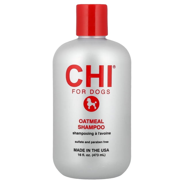 Champú CHI para perros de avena para perros con piel seca 480 ml