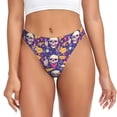 thumbnail image 1 of Balery rock Skull record Tangas de Algodón para Mujer con Estampado – Ropa Interior Sexy, Transpirable, G-string-Large, 1 of 6
