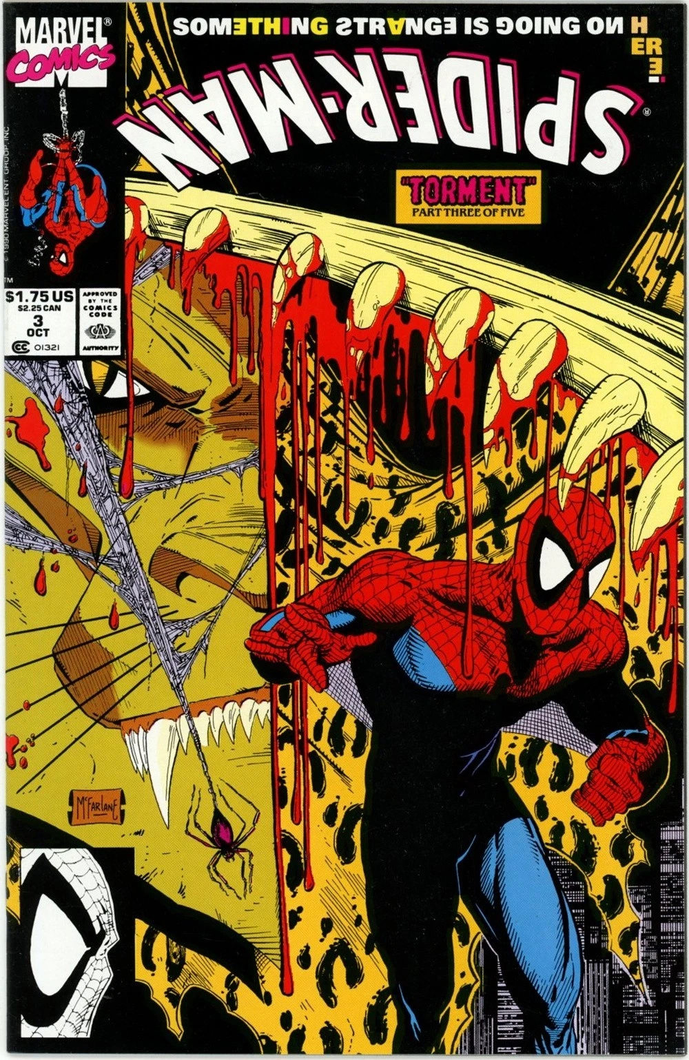 Spider-Man #3 1990 Marvel Comics NM Comic Book Direct Edition