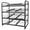 Black, variant on stusgo 4 Tiers Stackable Can Rack Organizer for up to 48 Cans for Kitchen Cabinet and Pantry (Silver)