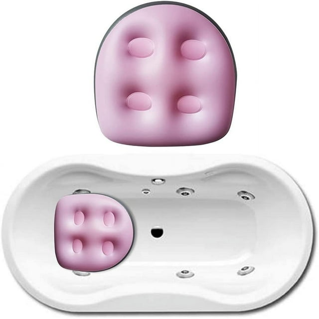 Spa and Hot Tub Booster Seat Pad Soft Back Support Inflatable Bathtub Massage Cushion with Suction Cups Multifunctional Hot Spring Cushion for Adults Kids Elders Hot Tub & Spa