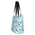 thumbnail image 2 of Kll Tote Bag For Women Sailboats Anchors Print Shopping Grocery Reusable Bags For Office School Shopping Travel, 2 of 7