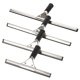 thumbnail image 4 of Household Shower Squeegee Glass Wiper Stainless Steel Window Scraper Cleaner With Self Adhesive Hook And Replaceable Wiper Blade, 4 of 6