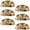 Multicolored 3, variant on PhooArto 6 Pcs Cup Drawer Pulls, Pug Dog Eating Donuts Shell Shape Handles Cabinet Knobs for Dresser Cupboard Closet Wardrobe with Screws