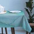 thumbnail image 3 of Teal Marble Tablecloth Rectangle Table Cloth 60x120 , Waterproof Tablecloth Outdoor Table Cloth, Abstract Art Modern Ink Painting Washable Table Cover for Kitchen Dining Party, 3 of 8