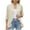 Beige, variant on Gmluru Women'S Lightweight Cardigan Casual Spring And Solid Color Coat 3/4 Sleeve Ruffled Pink 2XL