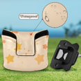 thumbnail image 6 of Haosy Light Orange Star Golf Mallet Putter Cover Strong Magnetic Leather Golf Club Headcover Closure, 6 of 7