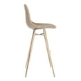 thumbnail image 3 of SAFAVIEH Mathison Contemporary Glam Bar Stool with Foot Rest, Brown, 3 of 9
