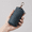 Dark blue, variant on Crazy Horse Cowhide Leather Barrel Key Case with Zipper, Hanging Clip, Key Ring and Coin Pouch