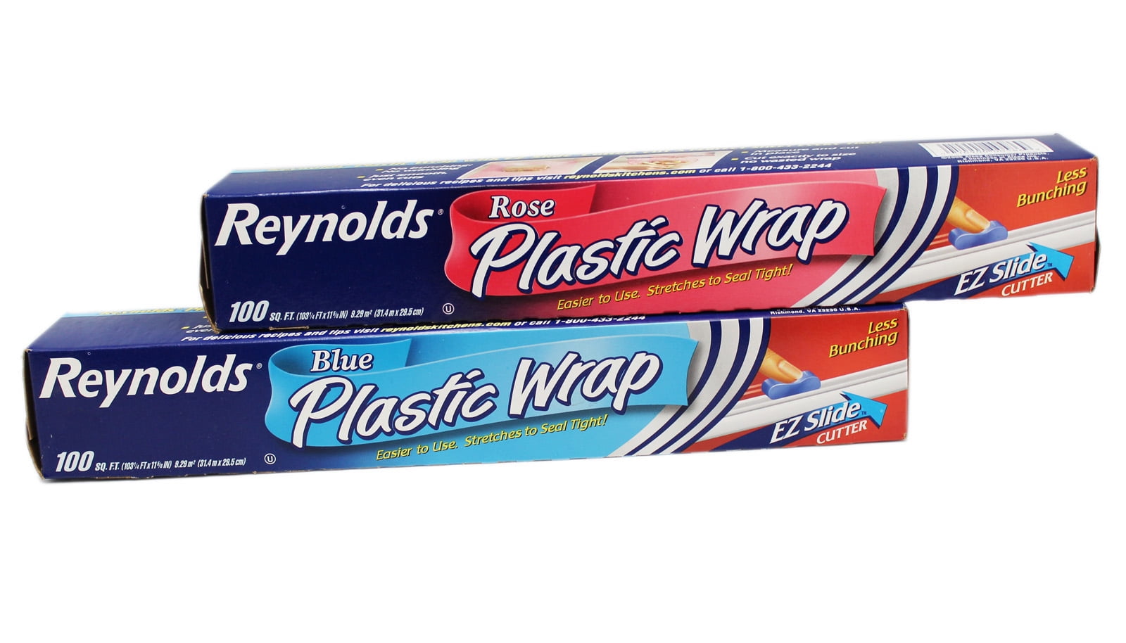 Reynolds Rose Colored Food Plastic Wrap w EZ Slide Cutter 1 Roll