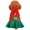 Red, variant on Falleo Clearance Christmas Pet Clothes Holiday Christmas Holiday Christmas Pet Dog Cat Christmas Tree Bear Skirt Sweater Autumn Winter Clothes