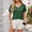 Green, variant on Deals Up to 70% off! Womens Summer Tops 2024 Plus Size Fsshion Patchwork Mesh Short Sleeved Top Solid Color Casual Loose T-shirt Gift for Women on Sale