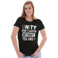 thumbnail image 3 of Unity Needs You and I Cute Pun Womens Slim Fit Graphic Tee Brisco Brands S, 3 of 5